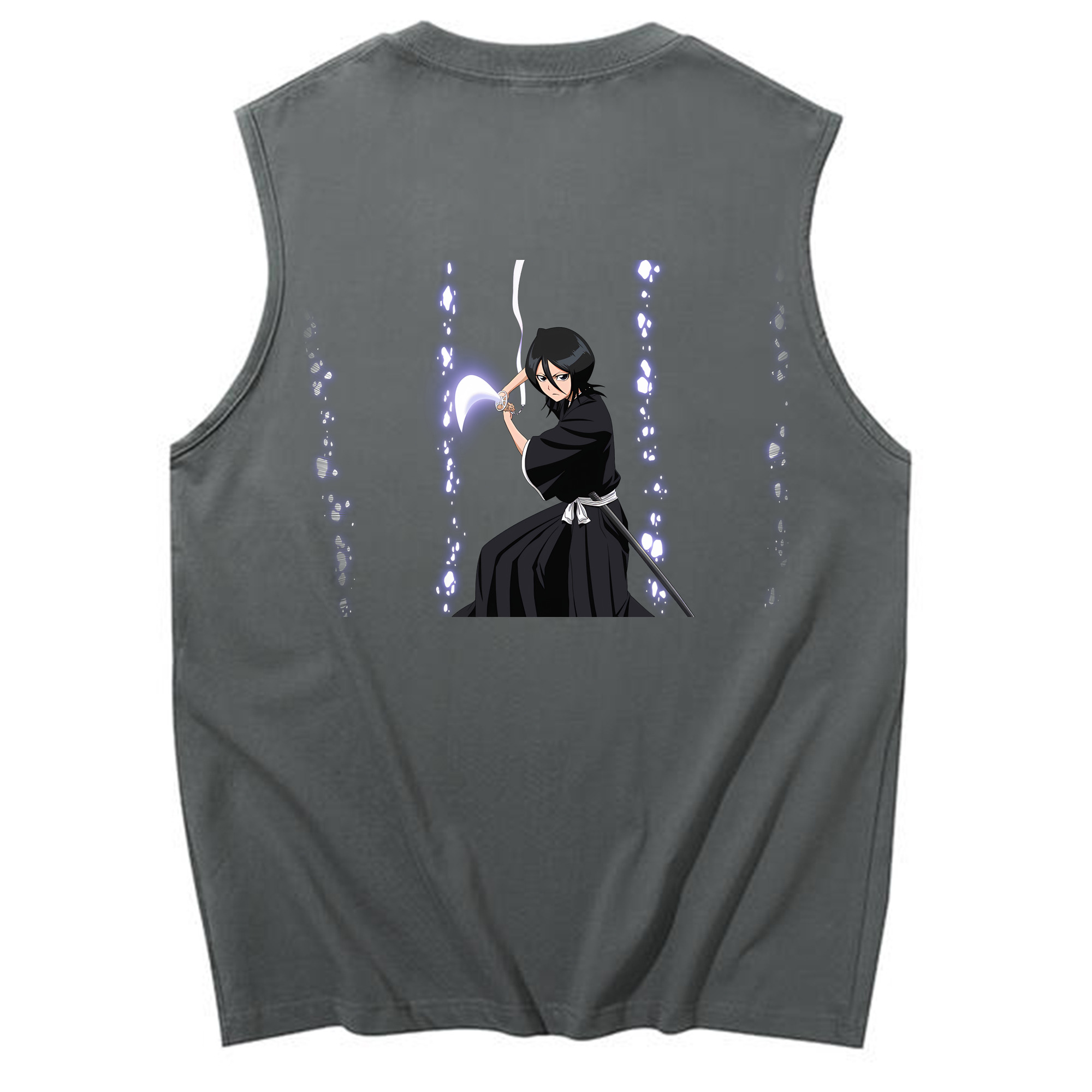 （画像用） ブリーチ 朽木ルキア BLEACH Kuchiki Rukia コットン100％タンクトップ（背面プリント）